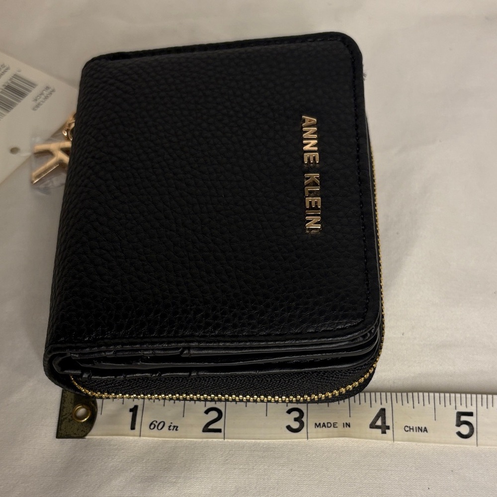 Anne Klein Black Zip Around Wallet - Picture 11 of 12